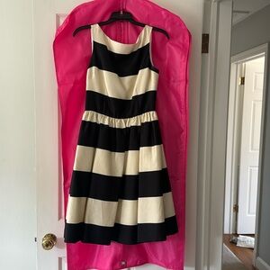 Adorable cream and black Kate Spade cocktail dress